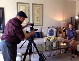 Hometown television interview