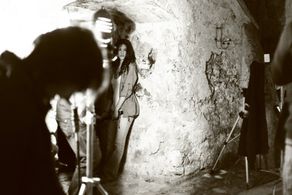 Nicole Sienna on the set of Looking For Clarissa