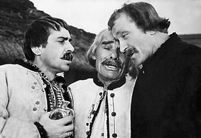 Konstantin Stepankov, Daniil Ilchenko, and Vasyl Symchych in Kaminnyy khrest (1968)
