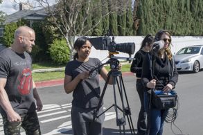 Behind the scenes of Rollercoaster the Pilot. Director: Ian Paul Cassidy & Director of Photography: Elesha Barnette