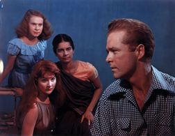 Thomas E. Breen, Adrienne Corri, Patricia Walters, and Radha in The River (1951)