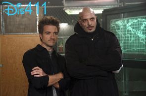 Jeremy Kent Jackson with Graham Shiels on the set of Disney XD's Lab Rats