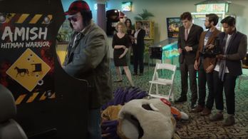 Mitch Lerner as Guy in Part Timers with Anthony Padilla, Casey Webb, and Jehan Ratnatunga