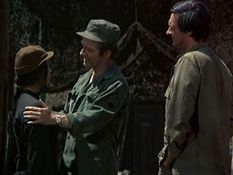 Alan Alda, Paul Jenkins, and Virginia Ann Lee in M*A*S*H (1972)