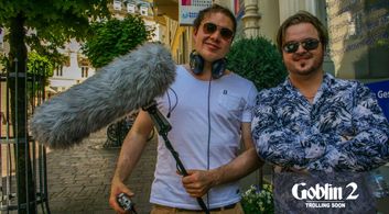 Eric Dean Hordes with his friend Sven Paul on the 