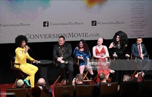 Panel Discussion following the NYC premiere of Conversion. Left to Right- Moderator Junior Mintt, Director/ Executive Pr