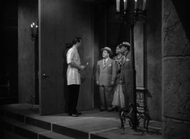 Bud Abbott, Charles Bradstreet, Lou Costello, and Jane Randolph in Abbott and Costello Meet Frankenstein (1948)