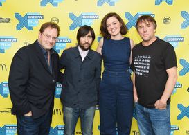 Richard Linklater, Jason Schwartzman, Stephen Root, and Eleanore Pienta in 7 Chinese Brothers (2015)