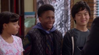 Still of Ethan Lee, Dante Brown and Amandla Sternberg in Mr. Robinson (2015)