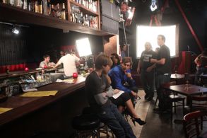 Mark Putnam, James Quattrochi, Craig Coyne, Yousef Abu-Taleb, Randa Walker, and Matthew Hoch in Look at Me (2012)