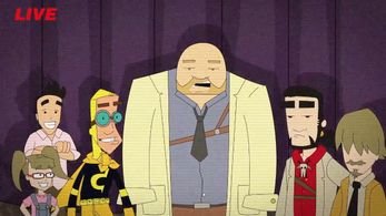 Randy Vinneau, Matt Weinglass, and Camille Schurer in Crash: The Animated Web Series (2016)