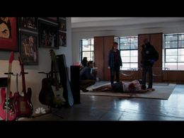 Josh Lucas, Debra Messing, Adam Jepsen, and Marc Webster in The Mysteries of Laura