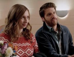 Lauren Lapkus and Bryan Langlitz in ORANGE IS THE NEW BLACK.