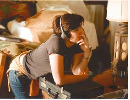 Shannon Hile on set of 