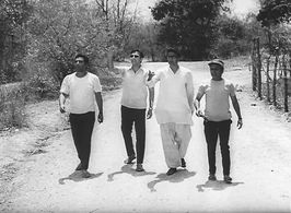 Samit Bhanja, Soumitra Chatterjee, Subhendu Chatterjee, and Rabi Ghosh in Days and Nights in the Forest (1970)