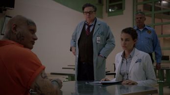 Oliver Platt, Rachel DiPillo, and Angel Rosario Jr.