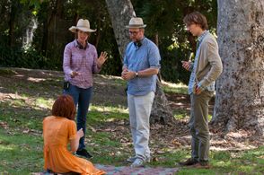 Paul Dano, Jonathan Dayton, Valerie Faris, and Zoe Kazan in Ruby Sparks (2012)