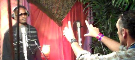 Dana lines up a shot of Jamie Fox on 