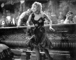 Marlene Dietrich and Billy Gilbert in Destry Rides Again (1939)