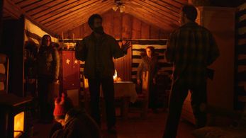 Rom Barkhordar, Aaron Christensen, Michelle Courvais, LillyBea Ireland, and Lorelei Sturm in Last Man After the War (201