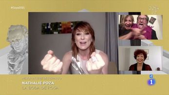 Icíar Bollaín, Sergi López, and Nathalie Poza in Premios Goya 35 edición (2021)