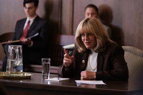 Sarah Paulson and Zachary Margulies in American Crime Story: The Grand Jury (2021)