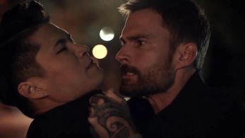 Christopher Naoki Lee and Sean William Scott in Lethal Weapon