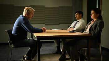 Sam Neill, Dylan Thuraisingham, and Jeanine Serralles in Apples Never Fall: Stan (2024)