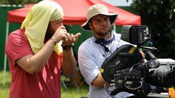 on set commercial shoot