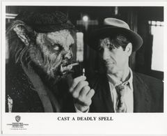 James Eustermann and Fred Ward in Cast a Deadly Spell (1991)