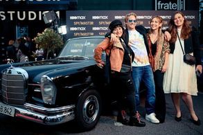 At The HBO premiere of 'Spy/Master' in Bucharest, Romania