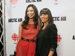 With Carmen Moore at the Arctic Air premiere