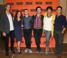 Ward Horton, Roxanna Hope Radja, Jack DiFalco, Michael Urie, Merecedes Ruehl & Michael Rosen attend the Off-Broadway cas