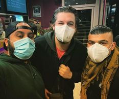 Writer/Director Ranjeet S. Marwa (left) Writer/Director Gareth Evans (middle) & Action Choreographer/Actor Nick Khan (ri