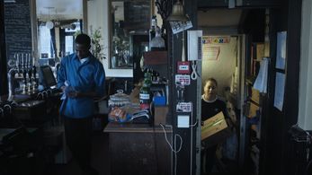 Anna Krippa and Joey Akubeze in Mary Celeste (2019)