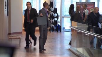 A THOUSAND WORDS... Andy Dardaine and Eddie Murphy.