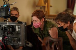 Director Colleen Davie Janes on set of the Passionflix original feature 