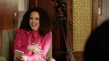 Roxy Rivera as 'Clara Lucia' in Dynasty - A Writer of Dubious Talent, Season 5, Episode 18