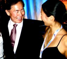 Kim Jiang Dubaniewicz, George Takei at Tie a Yellow Ribbon Premiere, San Diego Asian American Film Festival