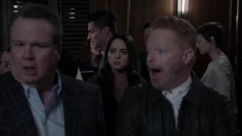 Ava Allan, Eric Stonestreet and Jesse Tyler Ferguson in 