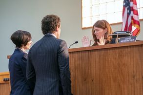 Judy Greer and Heather Magee in The Thing About Pam (2022)