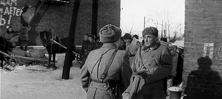 Alina Pokrovskaya and V. Pushkaryov in Officers (1971)