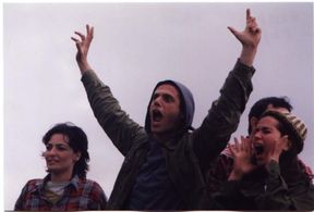 Orna Katz and Micha Celektar in Last Resort (1999)