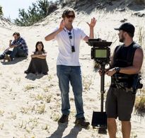 Delphine Chanéac, Mike Dwyer, Roy Rossovich, and Nicholas Bushman in Stranger in the Dunes (2016)