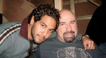 On the set... With John Travolta