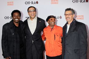 Spike Lee, John Turturro, Harry Lennix, and George Willborn at an event for Chi-Raq (2015)