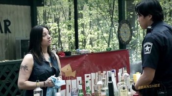 Tania Mejia with Chaske Spenser in Banshee