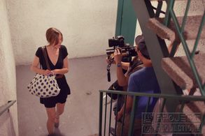 Still of Koral Michaels on the set of Meet-Cute