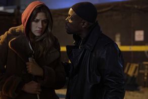 Keston John and Perry Mattfeld in In the Dark (2019)