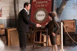 Nicholas Bode with Yannick Bisson in Murdoch Mysteries